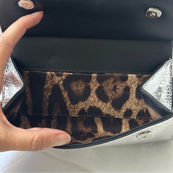 Dolce & Gabbana Sicily Double-face Top-Handle Bag Black & Sliver Small - Picture 11 of 12